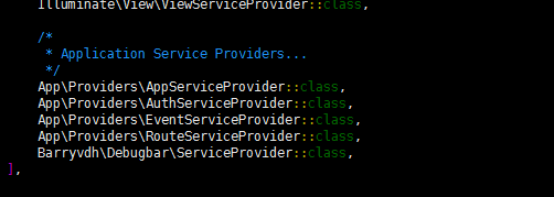 Laravel框架中开启LaravelDebugBar插件