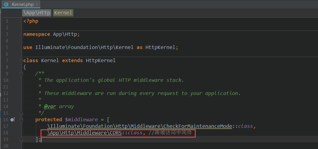Laravel框架中API接口访问报错“Access-Control-Allow-Origin”设置允许跨域访问的方法